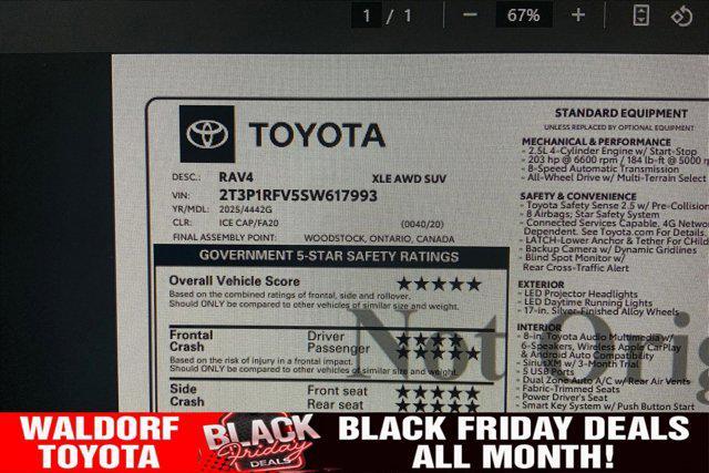 new 2025 Toyota RAV4 car, priced at $32,826