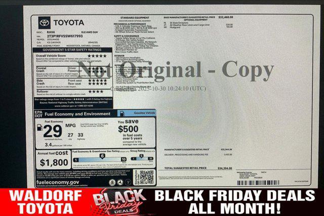 new 2025 Toyota RAV4 car, priced at $32,826