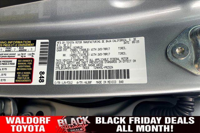 new 2025 Toyota Tacoma car, priced at $43,423