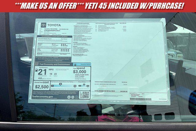 new 2025 Toyota Tacoma car, priced at $46,472