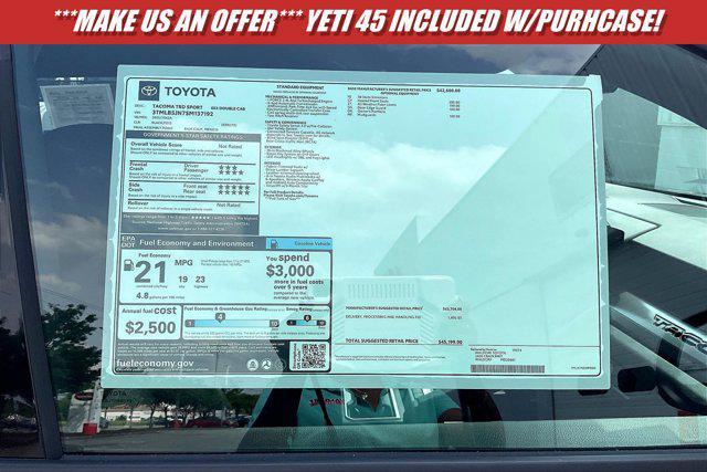 new 2025 Toyota Tacoma car, priced at $42,672