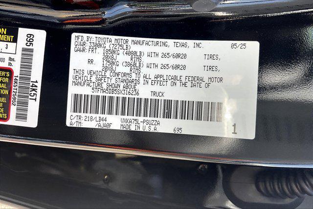 new 2025 Toyota Tundra car, priced at $64,373