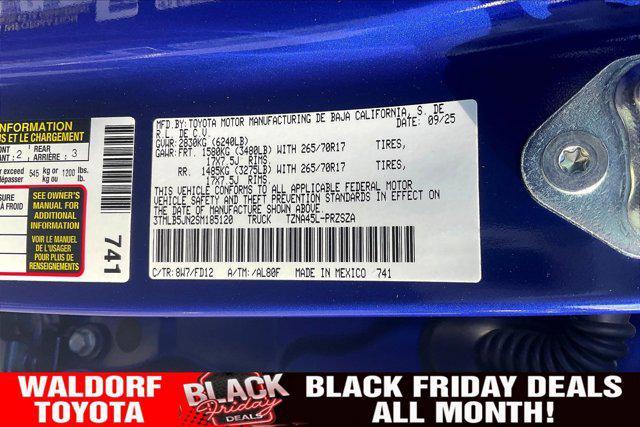 new 2025 Toyota Tacoma car, priced at $43,291