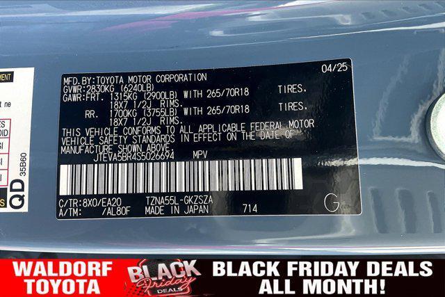 new 2025 Toyota 4Runner car, priced at $58,893