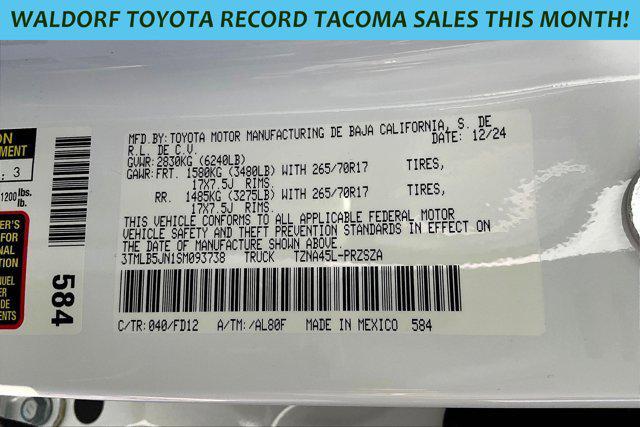 new 2025 Toyota Tacoma car, priced at $44,099