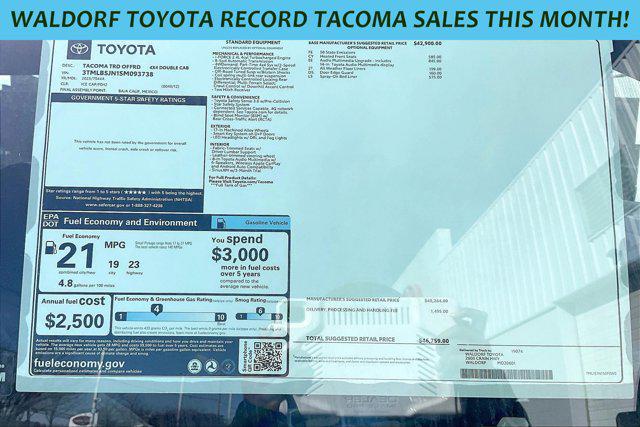 new 2025 Toyota Tacoma car, priced at $44,099
