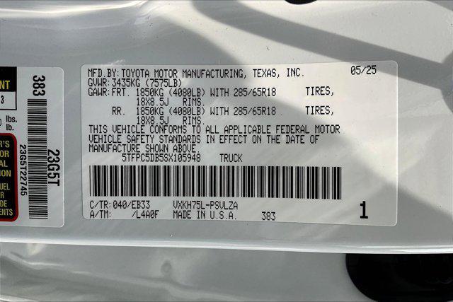 new 2025 Toyota Tundra Hybrid car, priced at $77,458