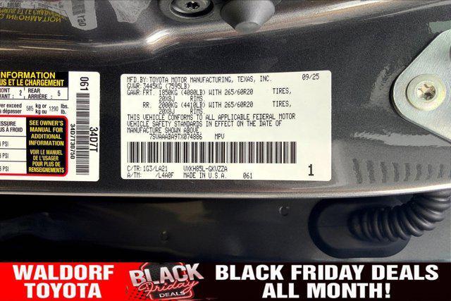 new 2026 Toyota Sequoia car, priced at $79,988