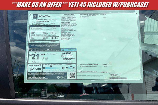 new 2025 Toyota Tacoma car, priced at $42,399