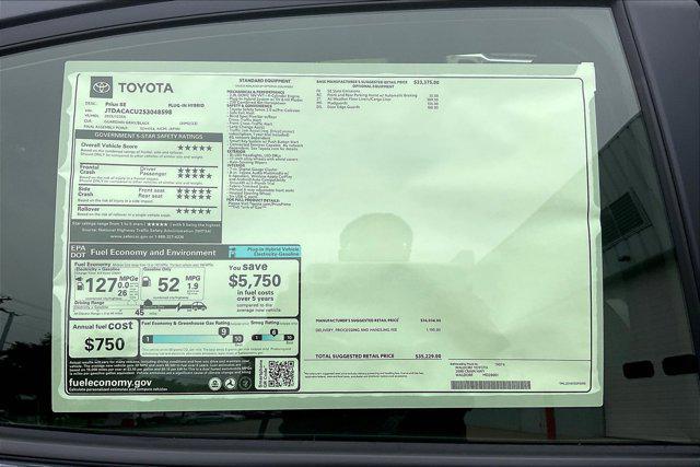 new 2025 Toyota Prius car, priced at $34,448
