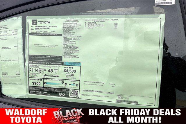 new 2026 Toyota Prius Plug-In Hybrid car, priced at $39,489