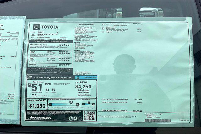 new 2025 Toyota Camry car, priced at $30,274