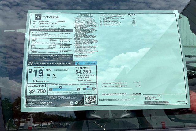 new 2025 Toyota Tundra Hybrid car, priced at $72,259