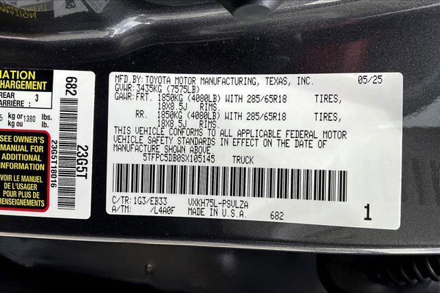 new 2025 Toyota Tundra Hybrid car, priced at $72,259