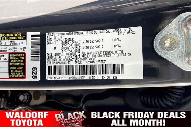 new 2025 Toyota Tacoma car, priced at $43,367