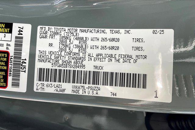 new 2025 Toyota Tundra car, priced at $65,045