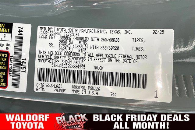 new 2025 Toyota Tundra car, priced at $66,045