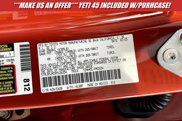 new 2025 Toyota Tacoma car, priced at $50,665