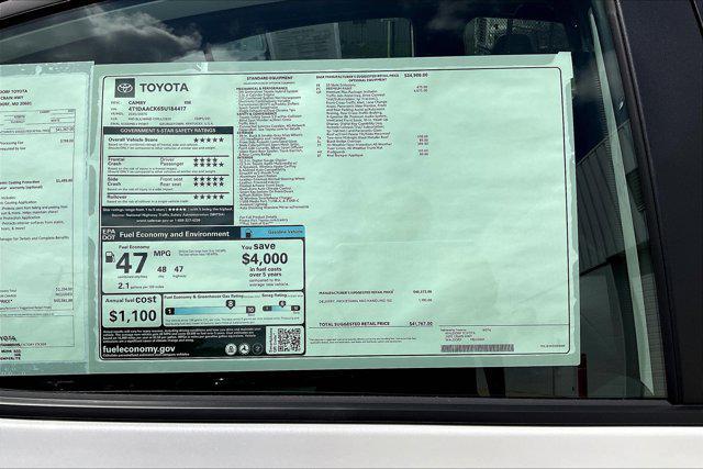 new 2025 Toyota Camry car, priced at $39,472
