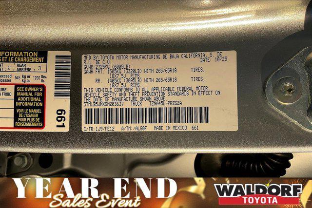 new 2025 Toyota Tacoma car, priced at $43,011