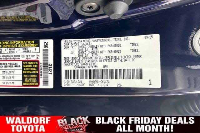 new 2026 Toyota Sequoia car, priced at $77,058