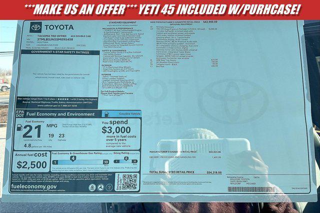 new 2025 Toyota Tacoma car, priced at $50,688