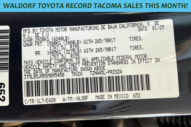 new 2025 Toyota Tacoma car, priced at $50,688