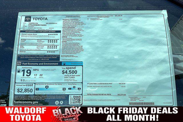 new 2024 Toyota Tundra car, priced at $49,510