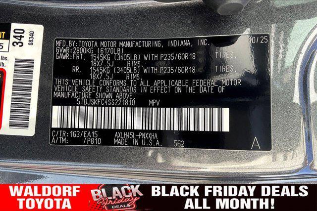 new 2025 Toyota Sienna car, priced at $47,930