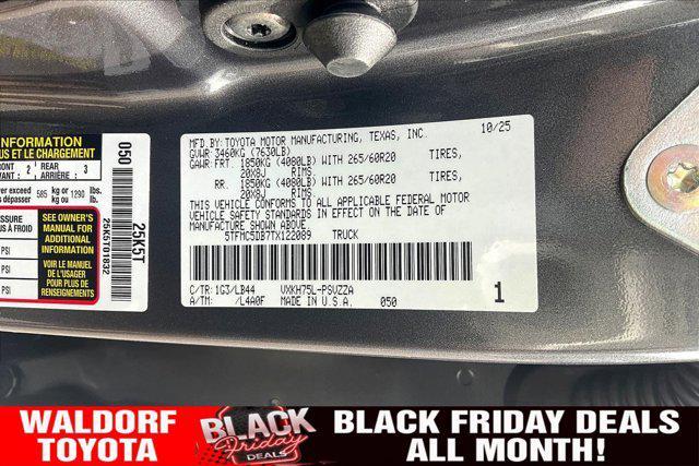 new 2026 Toyota Tundra Hybrid car, priced at $71,029