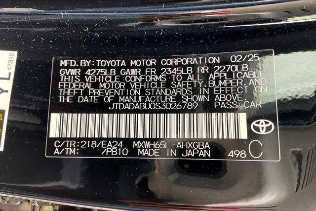 new 2025 Toyota Prius car, priced at $35,577
