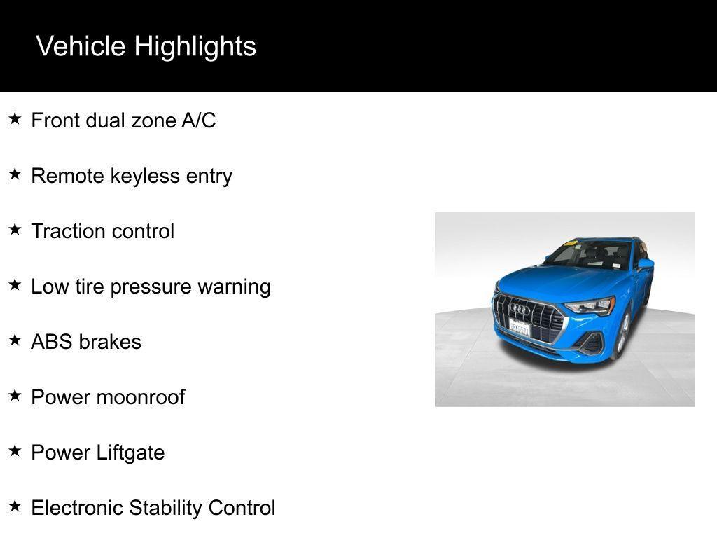 used 2020 Audi Q3 car, priced at $23,500