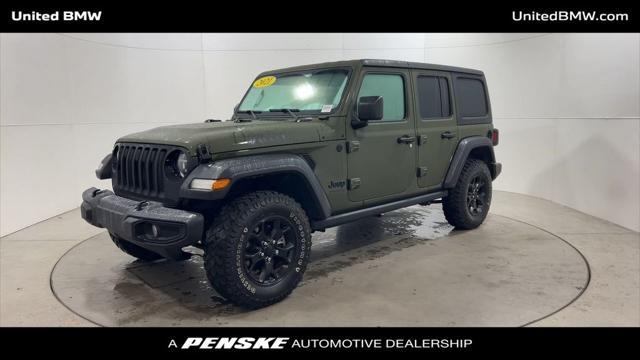 used 2021 Jeep Wrangler car, priced at $31,495