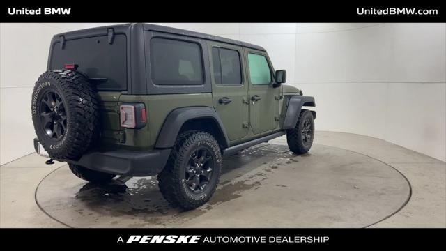 used 2021 Jeep Wrangler car, priced at $31,495