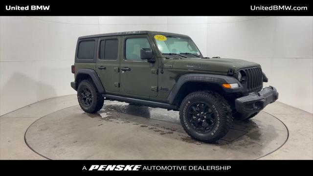 used 2021 Jeep Wrangler car, priced at $31,495