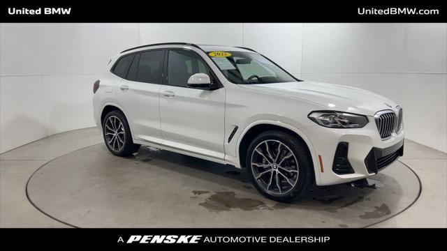 used 2022 BMW X3 car, priced at $36,495