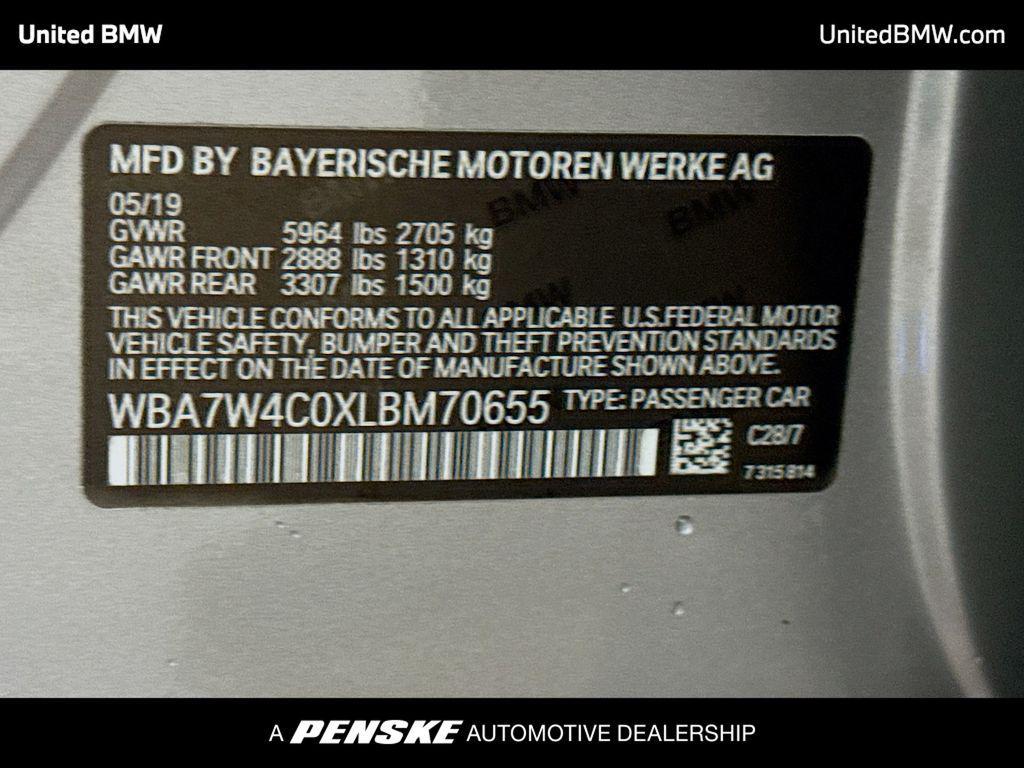 used 2020 BMW 745e car, priced at $36,995