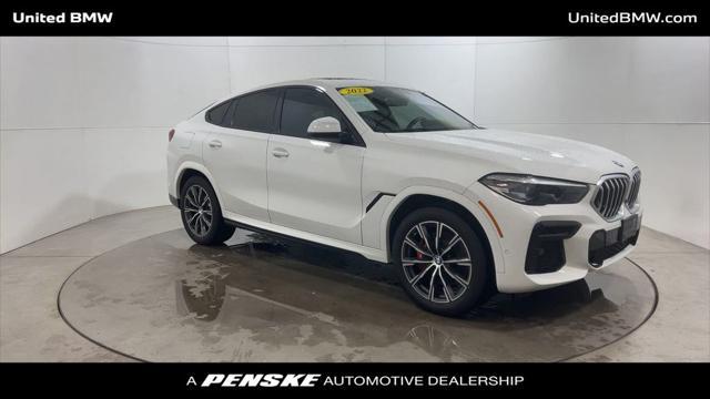 used 2022 BMW X6 car, priced at $57,460