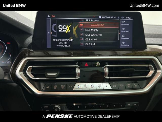 used 2022 BMW X3 car, priced at $33,995