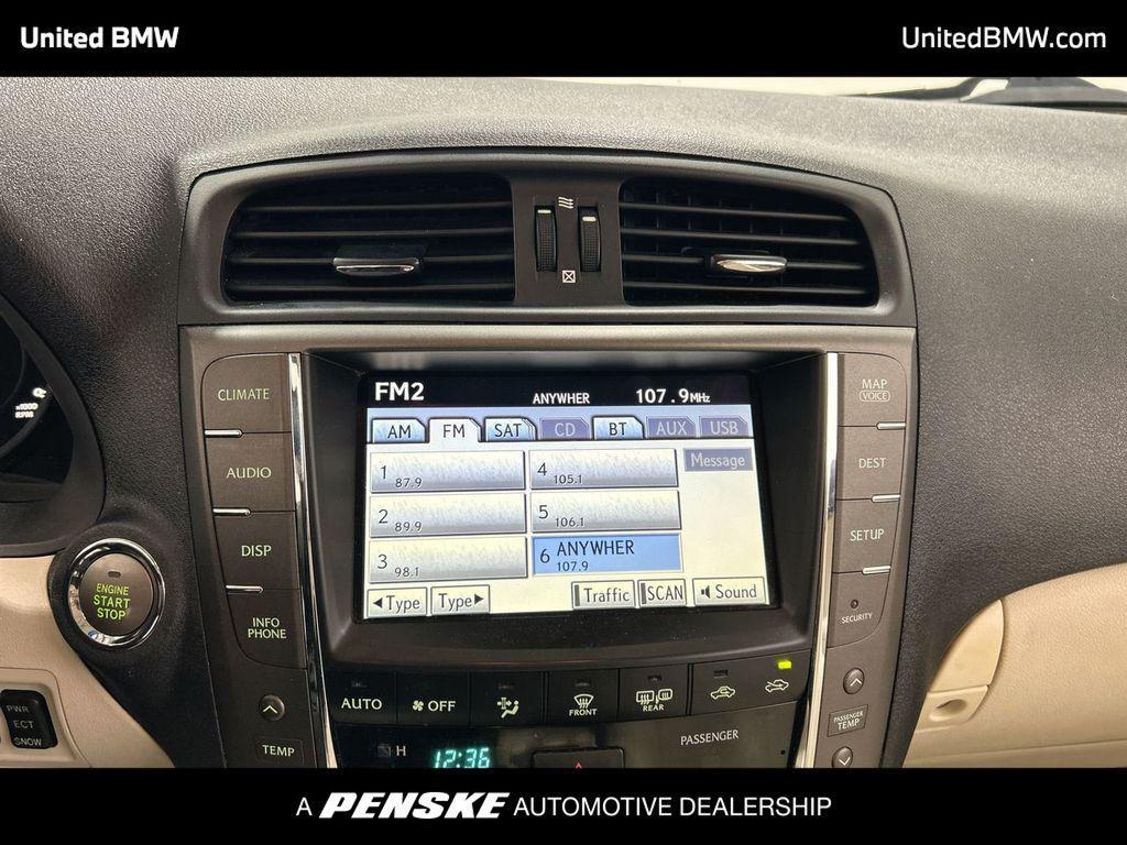 used 2010 Lexus IS 250C car, priced at $10,460
