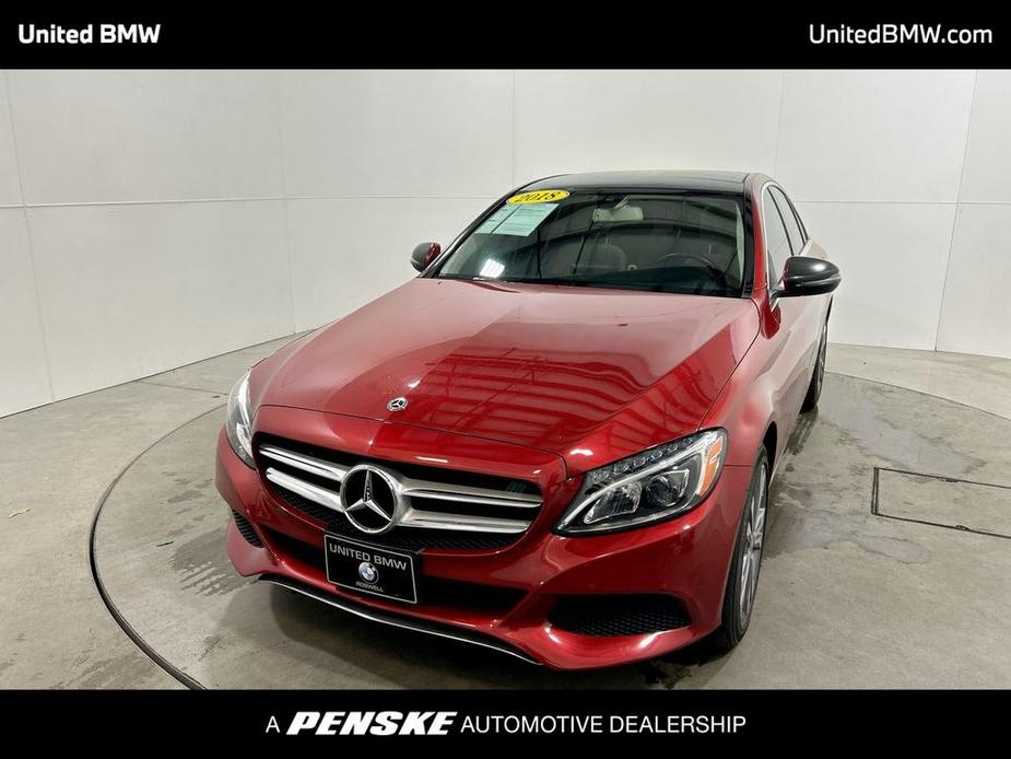 used 2018 Mercedes-Benz C-Class car, priced at $20,495