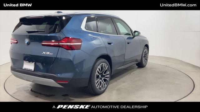 new 2025 BMW X3 car, priced at $54,375