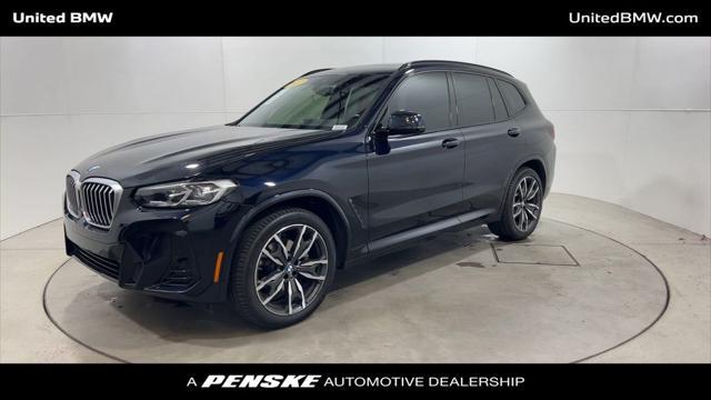 used 2022 BMW X3 car, priced at $35,460