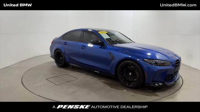 used 2022 BMW M3 car, priced at $77,995