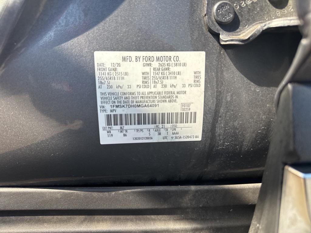 used 2021 Ford Explorer car, priced at $20,000
