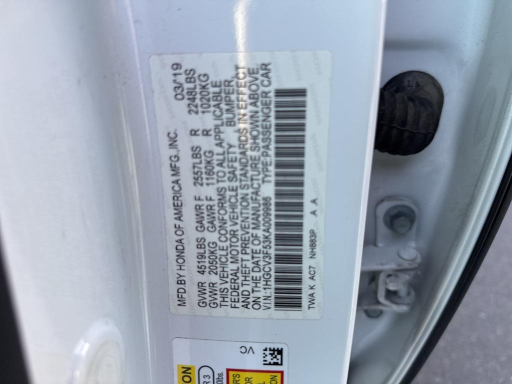 used 2019 Honda Accord Hybrid car, priced at $20,000