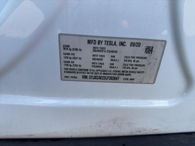 used 2020 Tesla Model X car, priced at $34,000