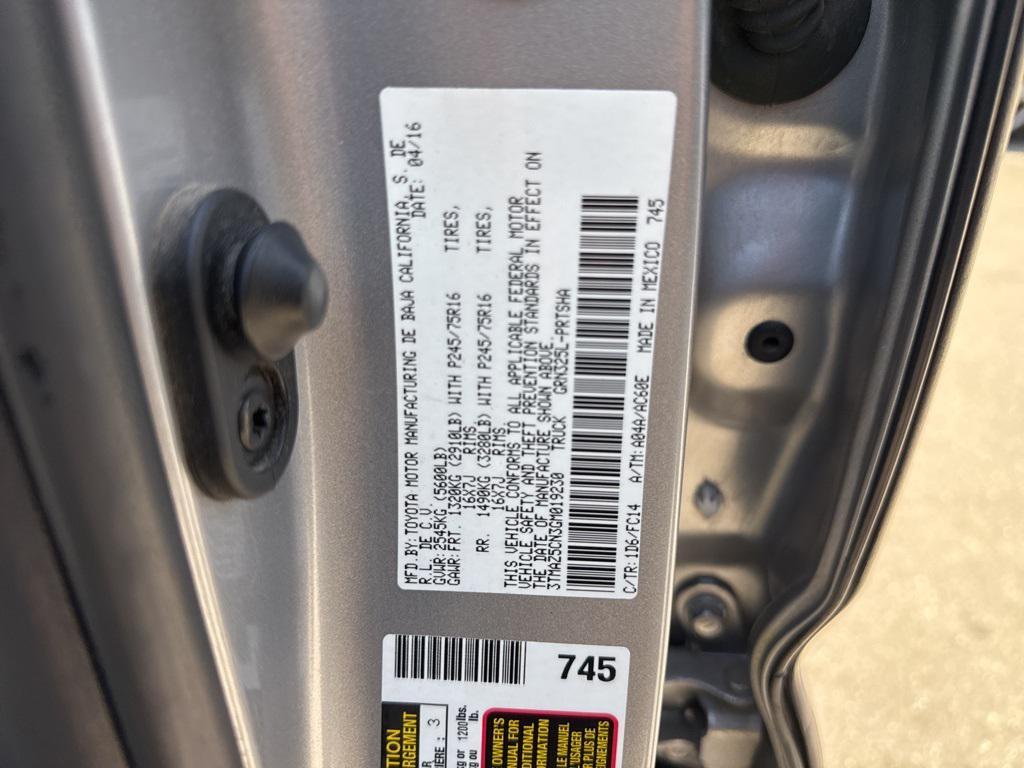 used 2016 Toyota Tacoma car, priced at $24,000