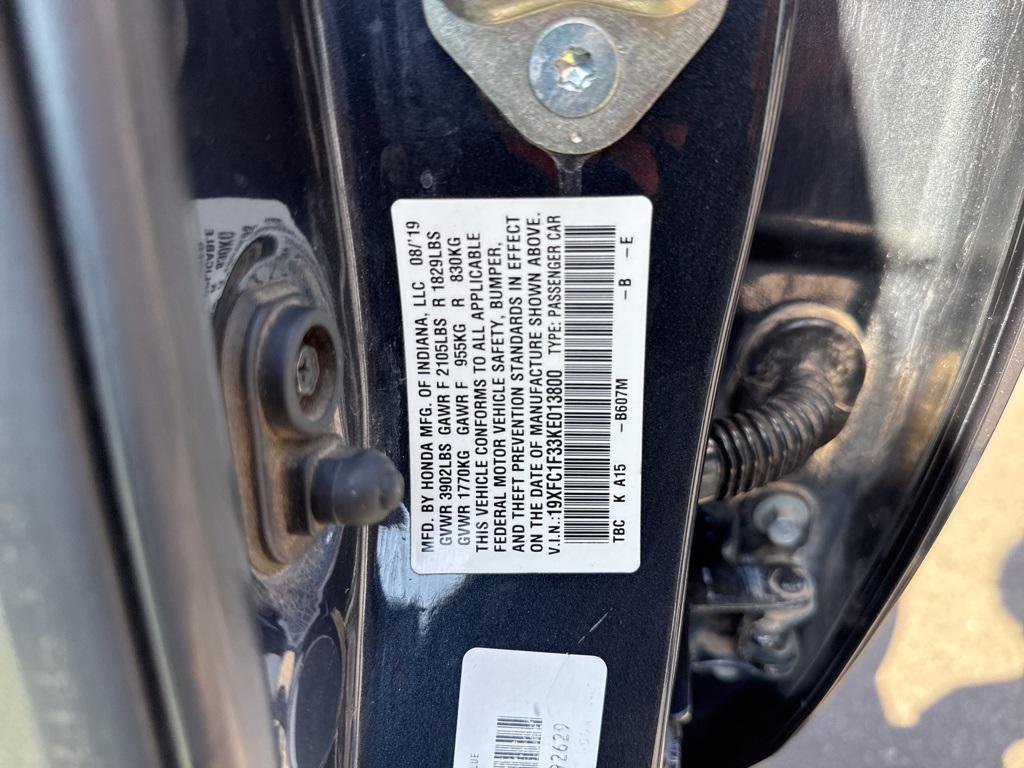 used 2019 Honda Civic car, priced at $17,000