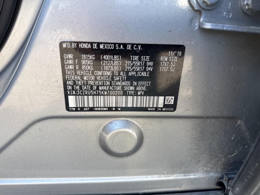 used 2019 Honda HR-V car, priced at $15,500